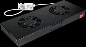 26210271 19-inch roof fan unit, 2 fans, black