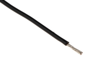 Przewód montażowy 0,34 mm2 Czarny RS PRO PVC 22 AWG 250 V dł. 250m 7/0,25 mm +105°C NFC 32070/C1, NFC 93521