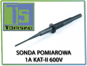 Measuring probe socket 4mm S155-BK 1A 600V CAT III