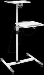 ICA-TB-TPM-6 Trolley for projectors and notebooks, 10 kg, white