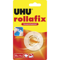 UHU 36955 Rollafix Tape Transparent 7.5m x 19mm Crystal Clear Strong