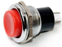 MS1115-R Przełącznik typu push on (czerwony) otwór M16 reset n.zamknięty (NC)