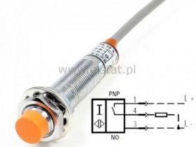 Czujnik indukcyjny PNP LJ12A3-4/BY 4mm NO do 36V