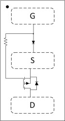 12-V, P channel NexFET™ power MOSFET, single LGA 0.8 mm x 1.5 mm, 35 mOhm, gate ESD protection