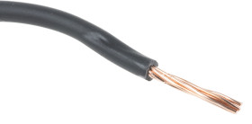 Przewód montażowy 1,5mm² Czarny RS PRO Poliolefina usieciowana EI5, typ EI 5 wg EN 50363-5 16 AWG 750 V dł. 100m 7/0,53