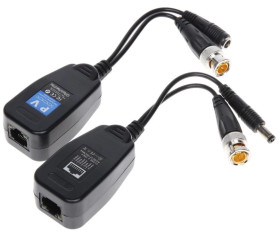 Transformator do przesyłania sygnału wideo + zasilanie po skrętce AHD, HD-CVI, HD-TVI, CVBS, 4K UHD TR-1/PV*P2