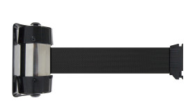 Naścienna szpula z taśmą długość taśmy 2m Bariera chowana Czarny