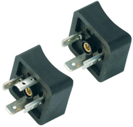 Valve panel plug, DIN shape A, 2 pole + PE, 250 V, 1.0 mm², 43 1717 030 03