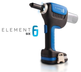 Nitownica akumulatorowa do nitów strukturalnych 2 baterie E-6SIX2