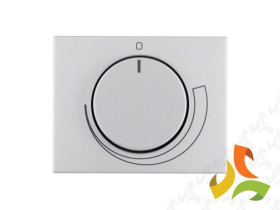 BERKER K.5 Płytka czołowa z pokrętłem do regulatora obrotów aluminium 11357203 HAGER