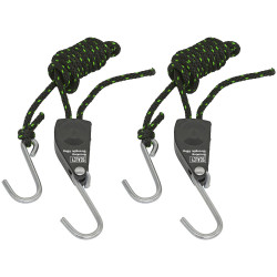Sealey VS0114 Parts Hanger/Tie Down Ratchet with S-Shaped Hooks 2m - Pack of 2