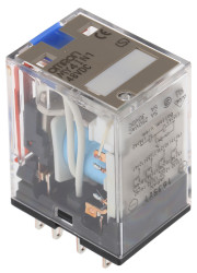 Przekaźnik mocy 48V dc 4PDT Omron, Wciskane 2560Ω Wciskane