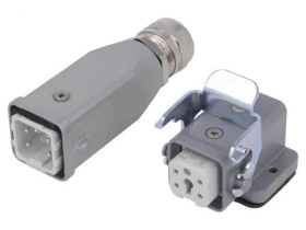 C146-10E0049254 Złącze HDC męski + żeński C146 5PIN 4+PE rozmiar A3 M20