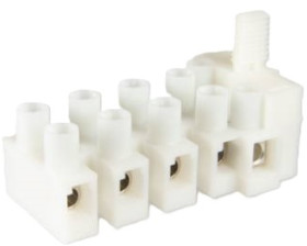 Fuse terminal, 5 pole, 0.5-5.5 mm², gray, screw connection, 10 A, 503 SI/ 5 DS EV