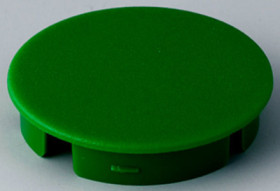 Front cap, without line, green, KKS, for rotary knobs size 31, A4131005
