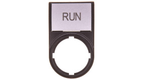 Tabliczka Opisowa Run 50X30mm Czarna Prostokątna M22s-St-Gb7 216497