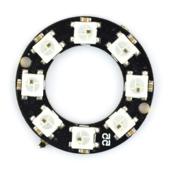 Pierścień LED RGB WS2812B 5050 x 8 diod - 28mm