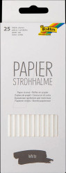 12500 Paper straws, 25 pieces, 20 cm, white