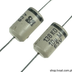MAL213838109E3 10uF 63V 20% Polar 13 Ohm AXIAL VISHAY-BC
