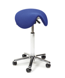 Krzesło Stołek Niebieski regulowany Tak kołowy Tak wysokość siedzenia 575 → 820mm Treston