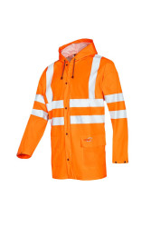 Eshton Hivis Jacket Orange with hood XL