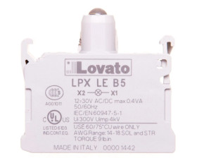 Oprawka z LED żółta 12-30V AC/DC światło ciągłe LPXLEB5