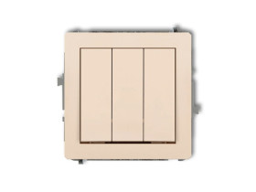 DECO Wyłącznik potrójny beżowy 1DWP-7 KARLIK