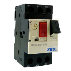 Wyłącznik silnikowy na szynę 1-1.6A XBS MOV2-1.6
