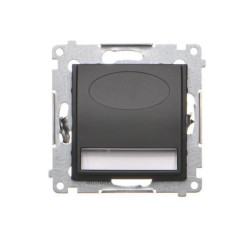 Simon 54 Oprawa oświetleniowa LED 230V AC 1.1 W białe zimne 5900 K czarny mat DOSA.01/49