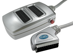 Przejściówka do złączy A/V Męskie SCART (1) na 2 x SCART