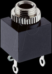 81279 Jack panel socket, 3.5 mm, mono, break contact, PCB