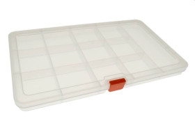 ORGANIZER PLASTIKOWY BOX RFID 208x125x16mm 13 PRZEGRÓDEK
