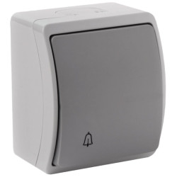 Przycisk dzwonka Orno Aquatic Natytnkowy szaro-grafit. OR-OE-7104/GR