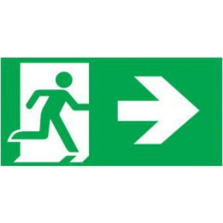 Piktogram wyjście w prawo E2 Intelight do OXIMIA, ramki dwustronnej ORION, SUPREMA