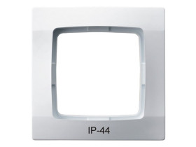 KARO Ramka 1 pojedyncza do wyłączników IP44 biały RH-1S/00 OSPEL