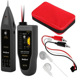 Szukacz par przewodów WIRE TRACKER z testerem kabli RJ45 REBEL RB-806R