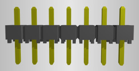 Złącze szpilkowe 7-pinowe raster: 2.54mm -rzędowe Samtec