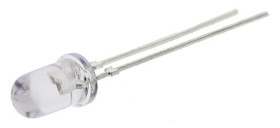 LED, THT, Bursztynowy, 2-Pin, 2,6 V, 30°, Cree LED