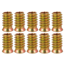 Mufa do drewna dwugwintowa M8x20mm - 10szt - Wypustka meblowa - Wkręt - Nakrętka