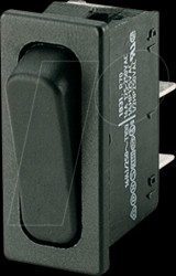 01831.3402-02 Rocker switch OFF - (ON), 1 pole, black