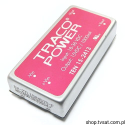 TEN15-2413 DC-DC In 18-36V Out 15V 1A THT TRACO