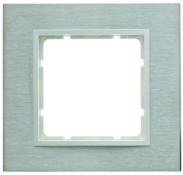 Berker B.7 Ramka pojedyncza stal szlachetna/biały 10113609