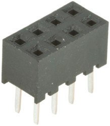 Gniazdo PCB 8 -pinowe 2 -rzędowe raster: 2mm typu płytka – płytka Proste Przewlekany