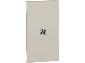 LIVING NOW Klawisz z okienkiem podświetlenia "wentylacja" - 2 moduły - piaskowy beż KM01M2RN LEGRAND