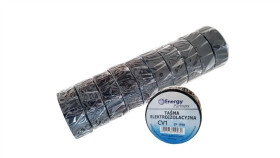 Taśma Elektroizolacyjna Pcw (Zestaw 10 Rolek 19Mm X 20M X 0.13Mm) Czarna