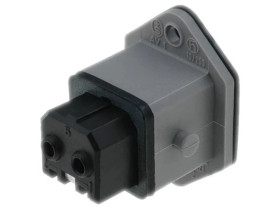 Złącze prostokątne ST gniazdo żeńskie PIN: 2 cynowany IP54 STAKEI-2