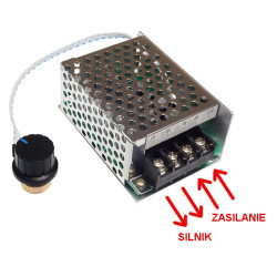 Regulator obrotów silnika DC 30A PWM 9-60VDC regulator ładowania akumulatora