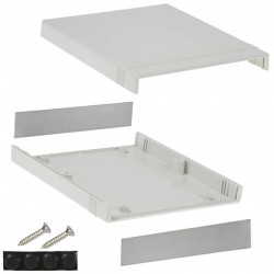 Obudowa urządzeń elektronicznych ABS wysokość zew: 36 mm szerokość zew: 154 mm długość zew: 179 mm 179 x 154 x 36mm