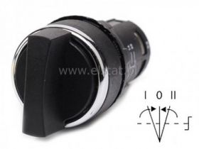 Przeł. monoblok, obrotowy, 3-poz. chwilowy 2xNO