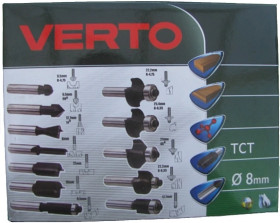 Frezy widiowe trzpień 8 mm 60H010 /zestaw 12 szt./